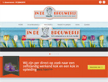 Tablet Screenshot of indebrouwerij.com